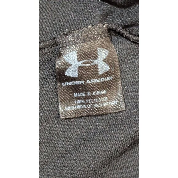Under Armour Mens Black Short Sleeve Athletic T-Shirt Size L Polyester - Picture 7 of 7